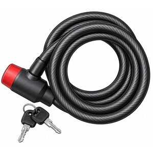 Blackburn Key Cable Lock Heavy Duty Steel Core Bike Security Level 2 Black Red
